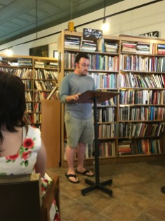 Dakota Garilli reading at East End Book Exchange. Dakota's poetry is featured in Issue 7